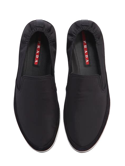 prada nylon shoe|Prada nylon slip on sneakers.